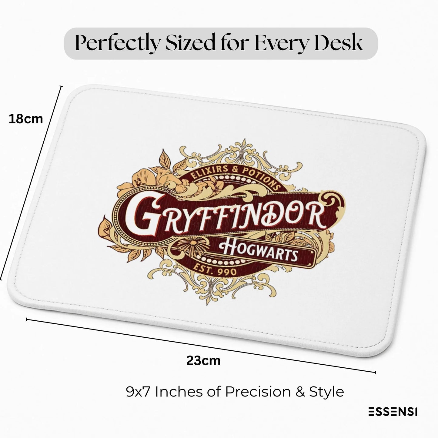 9x7 Inch Anti-Fray Mousepad for Students & Professionals | Non-Slip | Hp3