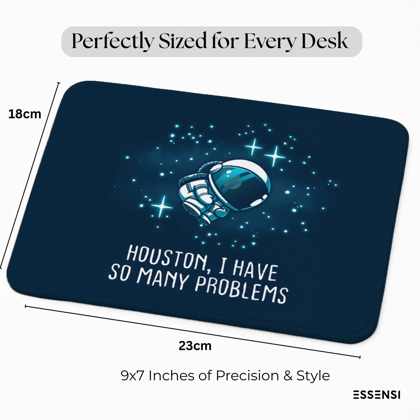 9x7 Inch Anti-Fray Mousepad for Students & Professionals | Non-Slip | Space