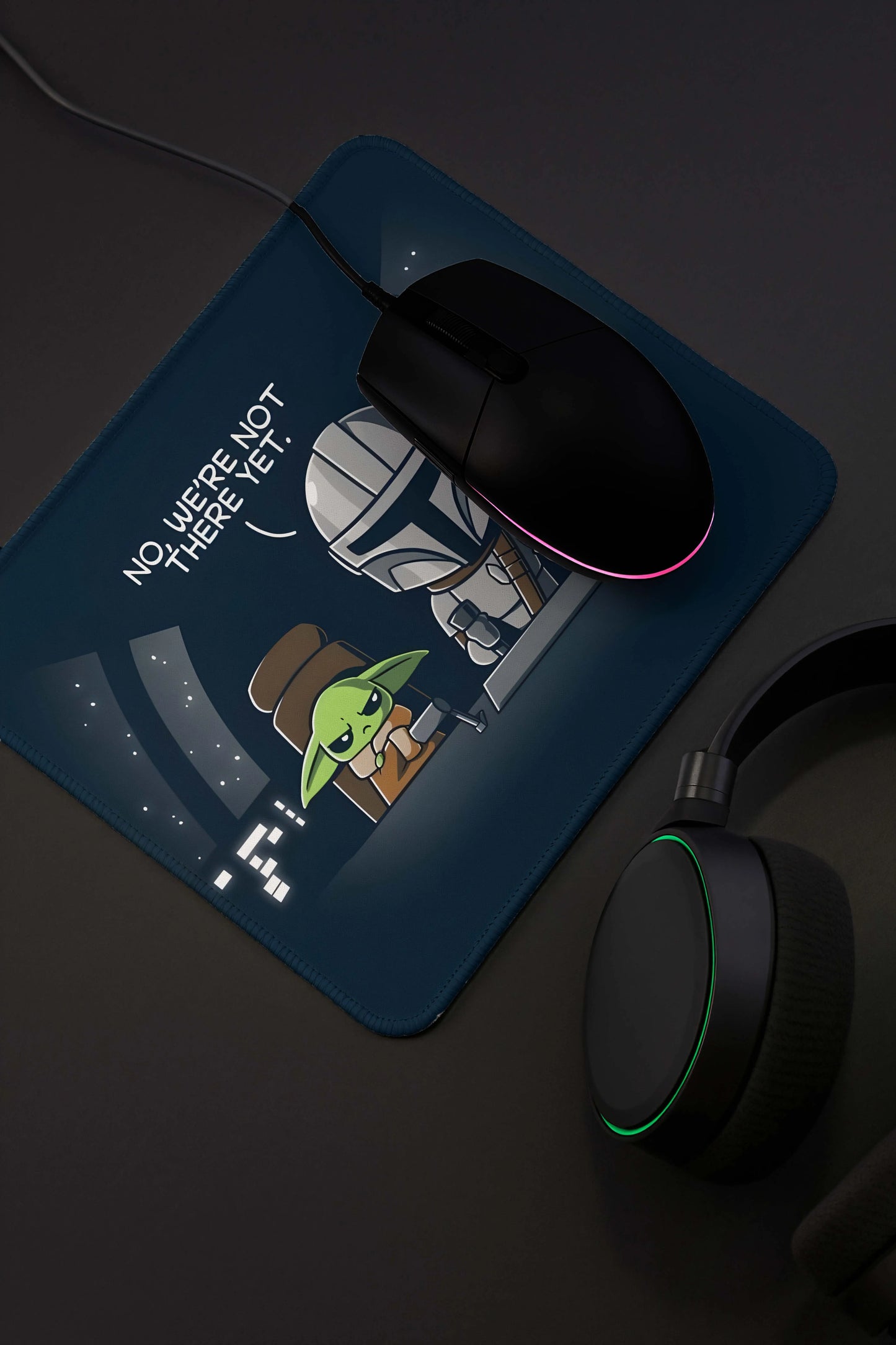 9x7 Inch Anti-Fray Mousepad for Students & Professionals | Non-Slip | Mando