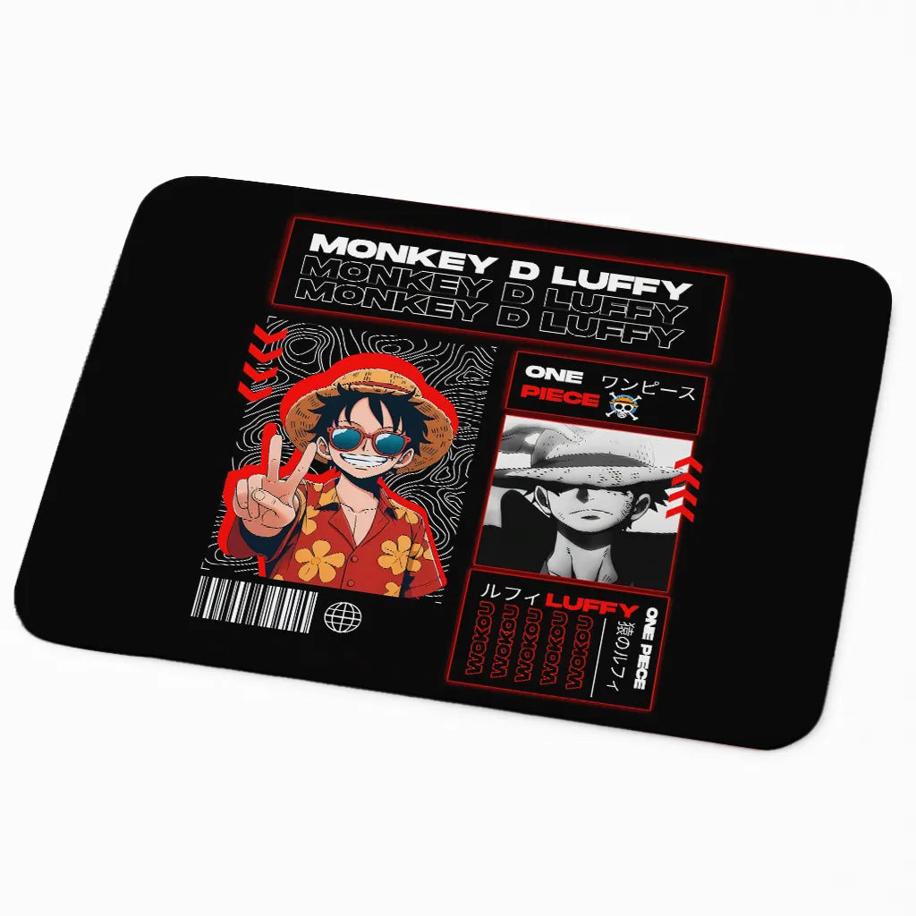 9x7 Inch Anti-Fray Mousepad for Students & Professionals | Non-Slip | Luffy