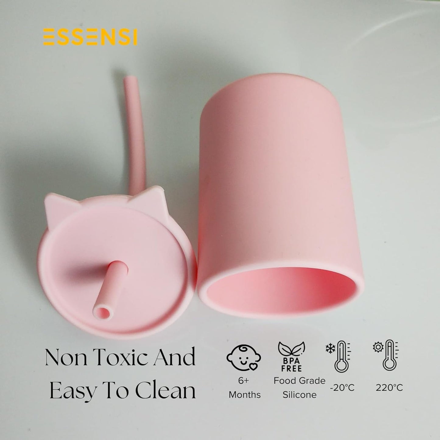 2-in-1 Silicone Sipper Cup for Babies and Toddlers, BPA-Free