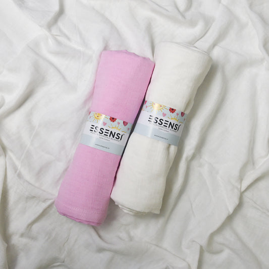 Muslin Swaddle Blankets for Babies | 2-Piece Large 100cm X 100cm | 100% Cotton (3)