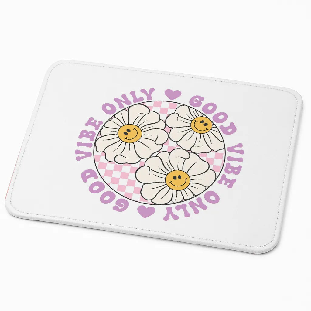9x7 Inch Anti-Fray Mousepad – 30+ Trendy Designs | Non-Slip | Good Vibes
