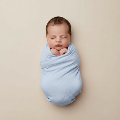 Muslin Swaddle Blankets for Babies | 2-Piece Large 100cm X 100cm | 100% Cotton