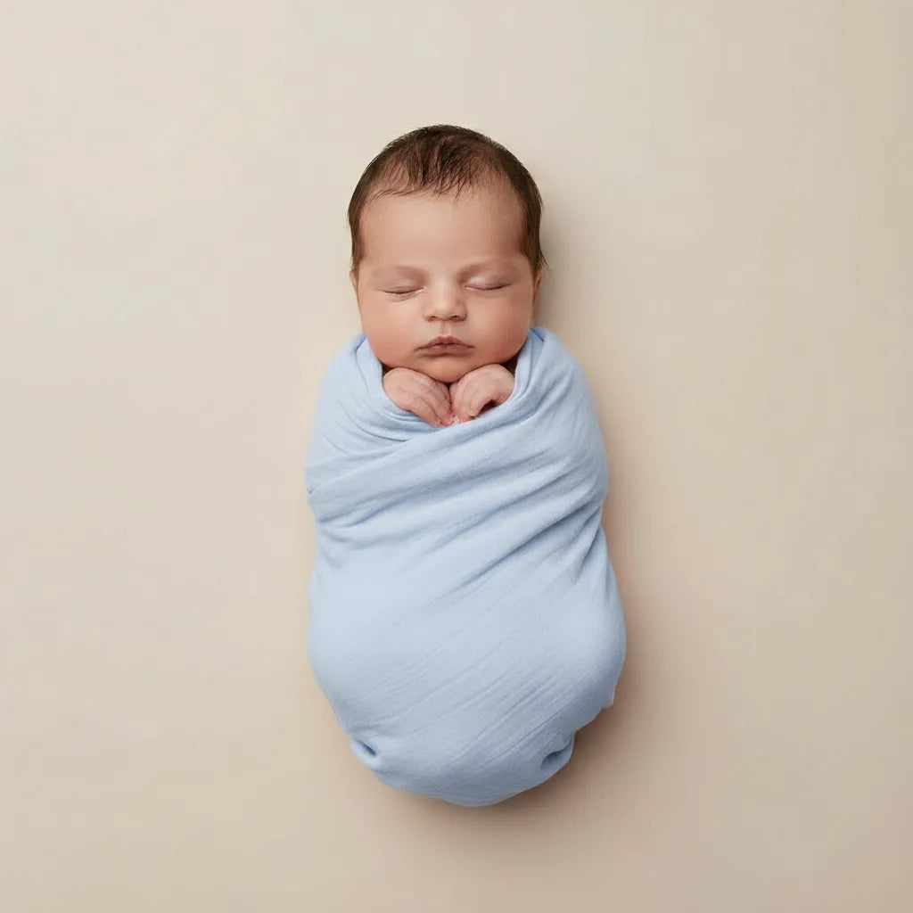 Muslin Swaddle Blankets for Babies | 2-Piece Large 100cm X 100cm | 100% Cotton