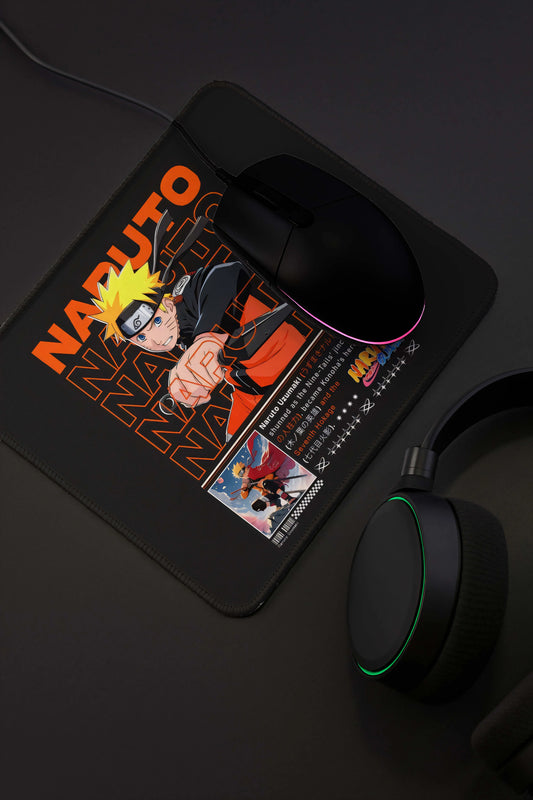 9x7 Inch Anti-Fray Mousepad for Students & Professionals | Non-Slip | Naruto