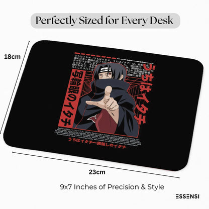 9x7 Inch Anti-Fray Mousepad for Students & Professionals | Non-Slip | Itachi