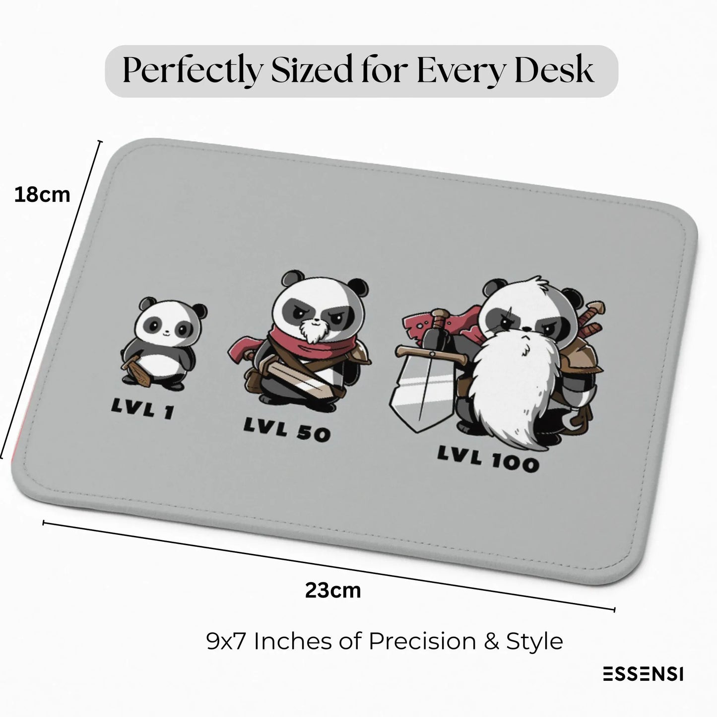 9x7 Inch Anti-Fray Mousepad for Students & Professionals | Non-Slip | Lvl Up