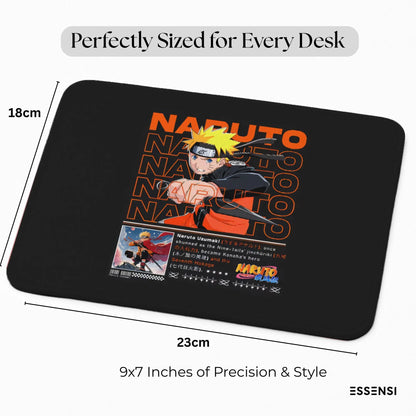 9x7 Inch Anti-Fray Mousepad for Students & Professionals | Non-Slip | Naruto