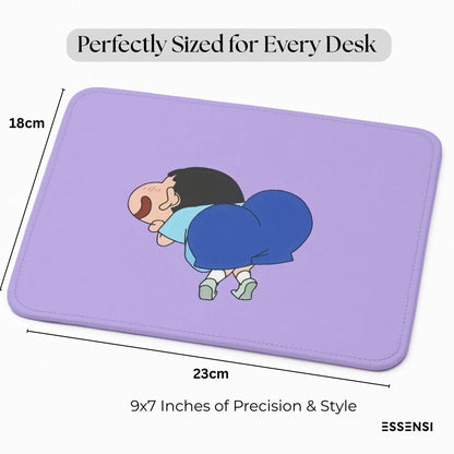 9x7 Inch Anti-Fray Mousepad for Students & Professionals | Non-Slip | Shinchan