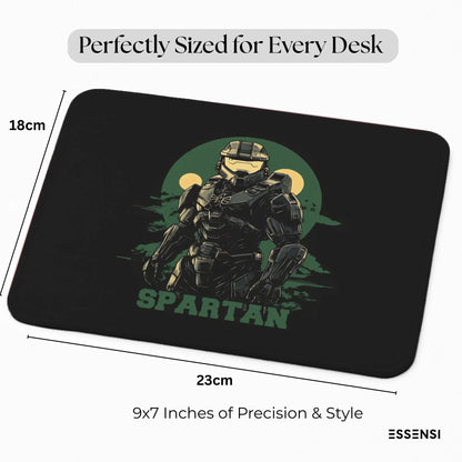 9x7 Inch Anti-Fray Mousepad for Students & Professionals | Non-Slip | Spartan