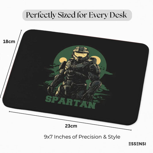 9x7 Inch Anti-Fray Mousepad for Students & Professionals | Non-Slip | Spartan