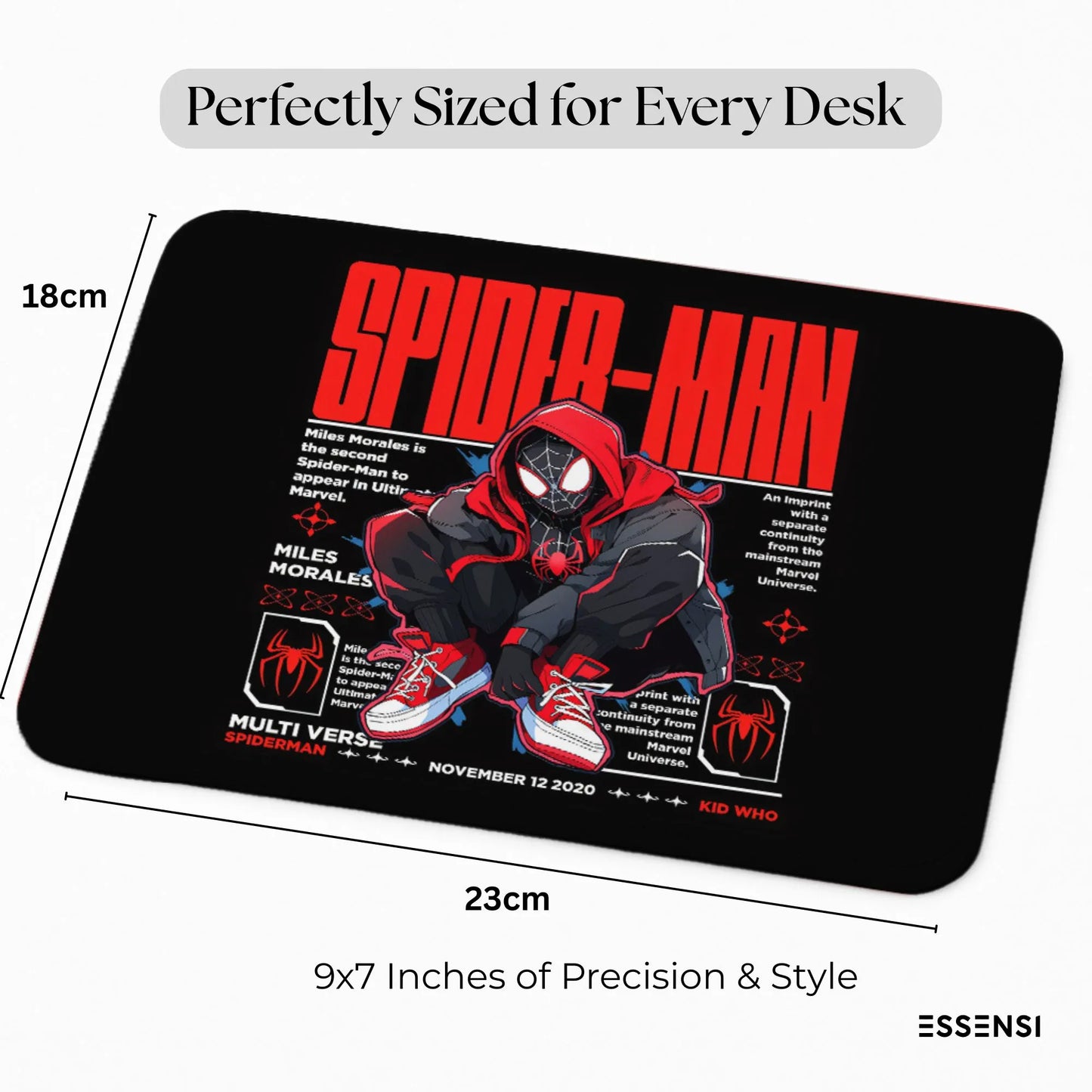 9x7 Inch Anti-Fray Mousepad – 30+ Trendy Designs | Non-Slip | Spiderman