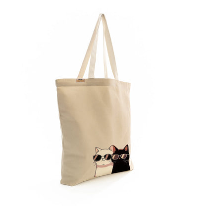 Canvas Tote Bag for Men & Women | 220 GSM Cotton, Premium Zipper, Coin Pouch
