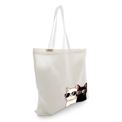 Canvas Tote Bag for Men & Women | 220 GSM Cotton, Premium Zipper, Coin Pouch
