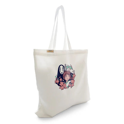 Canvas Tote Bag for Men & Women | 220 GSM Cotton, Premium Zipper, Coin Pouch (Spirited)