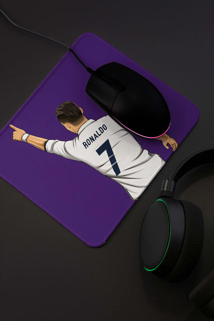 9x7 Inch Anti-Fray Mousepad for Students & Professionals | Non-Slip | Ronaldo