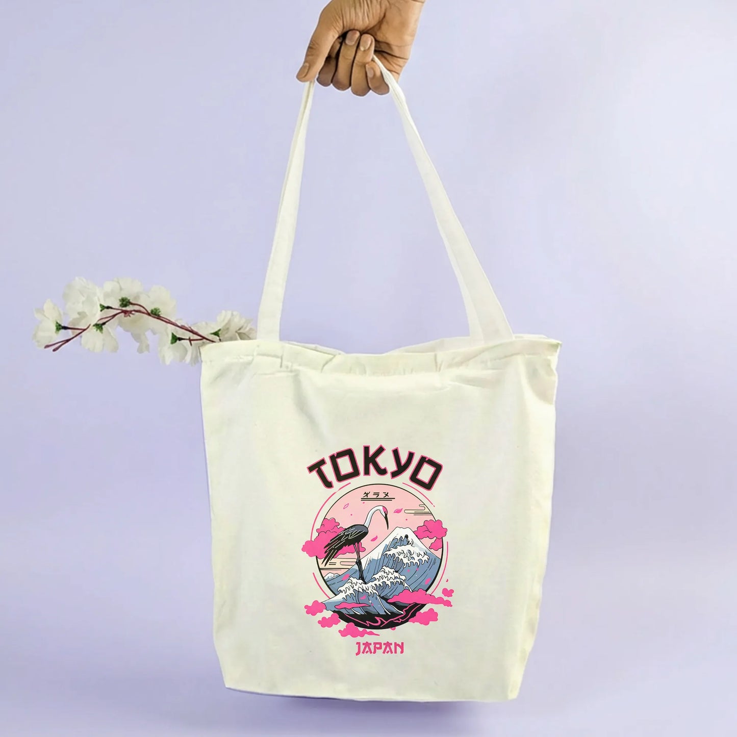 Canvas Tote Bag for Men & Women | 220 GSM Cotton, Premium Zipper, Coin Pouch| Tokiyo