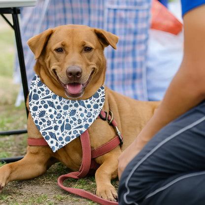 Dog & Cat Bandana with Collar, Adjustable Pet Scarf | SeaLife