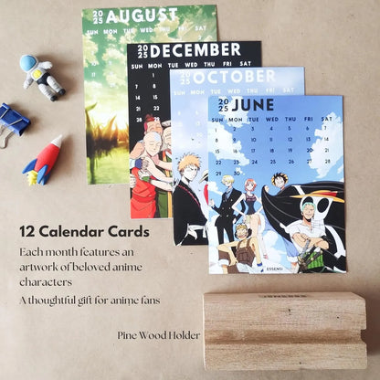 2025 Video Games Desk Calendar With Wooden Stand