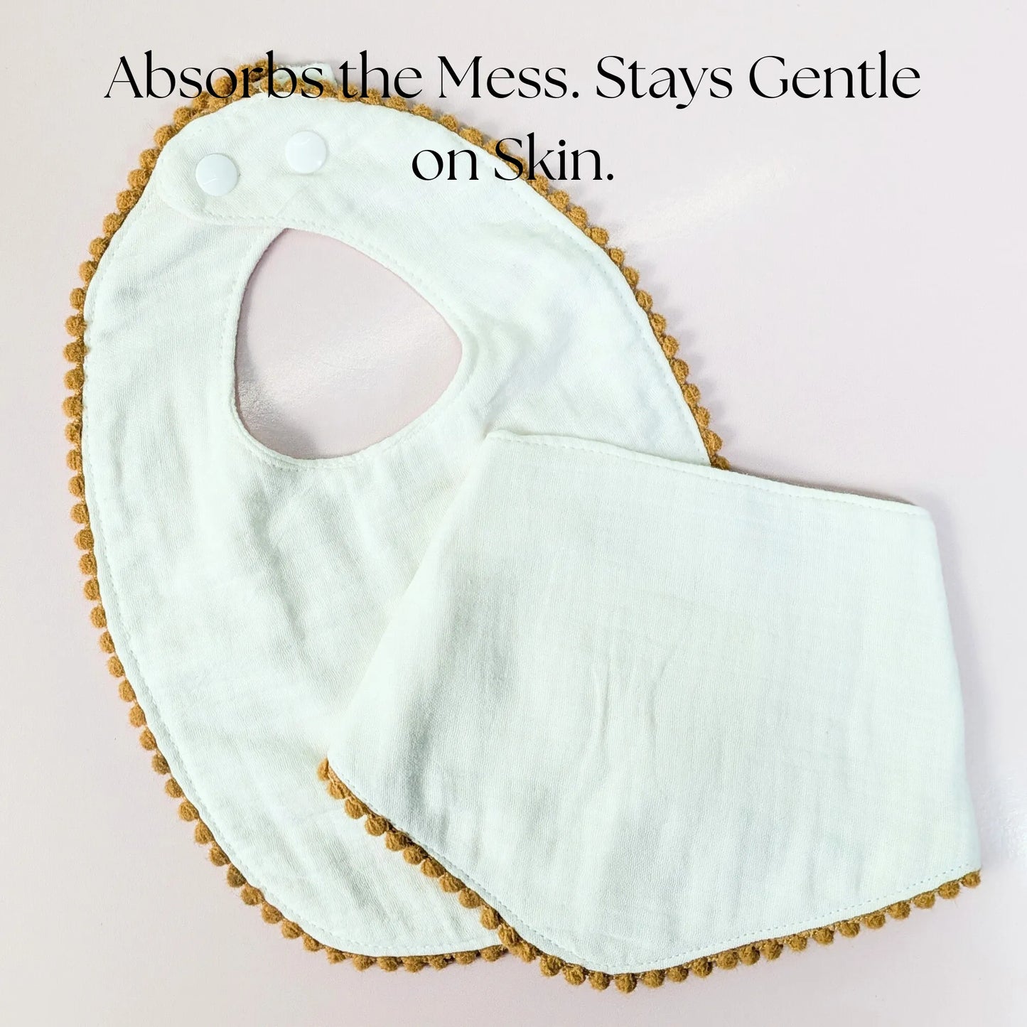 Newborn Baby Gift Hamper | 100% Muslin Cotton Essentials Set with Swaddle, Bibs, Burp Cloth & Teether | Baby Shower Gift Basket for Boys & Girls (White)