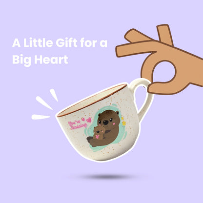 Café Style Ceramic Coffee Mug 250ml | Gift for Moms (You're Amazing)