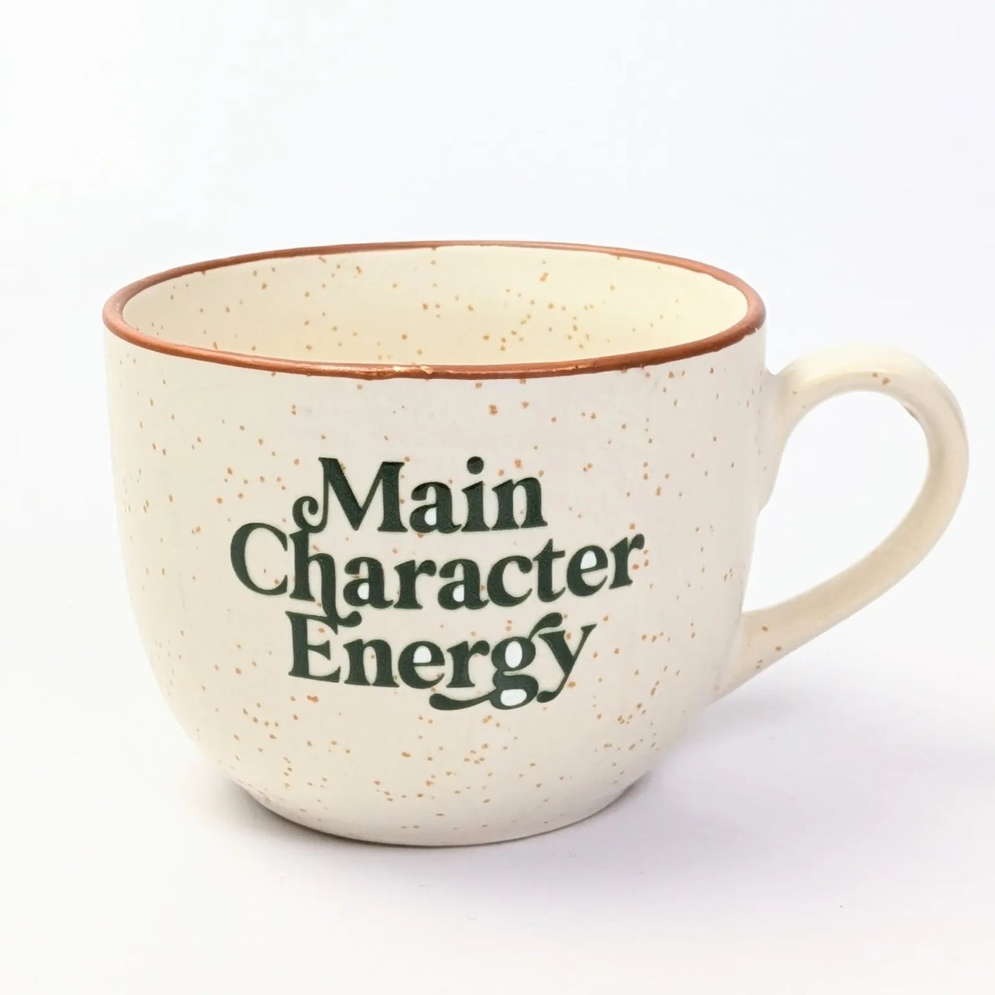 Café Style Ceramic Coffee Mug 250ml | Gift for Coffee Lovers (Main Character Energy)