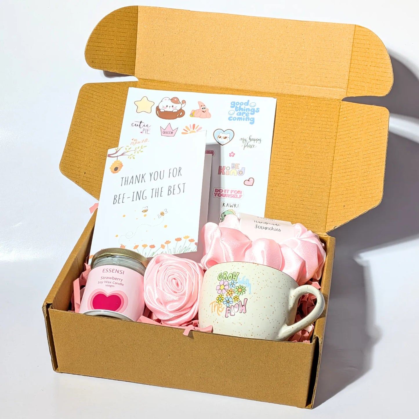 Gift Hamper for Women Combo of 6| Birthday, Self-Care & Anniversary Gift for wife or girlfriend | 4 Themes(Strawberry Kiss)
