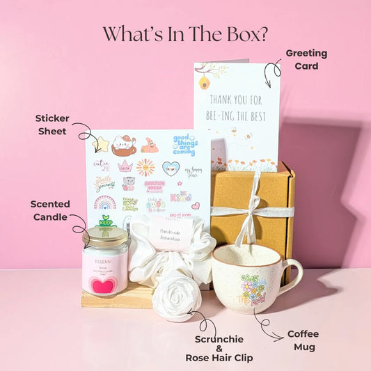 Gift Hamper for Women Combo of 6| Birthday, Self-Care & Anniversary Gift for wife or girlfriend | 4 Themes(Rose Velvet)