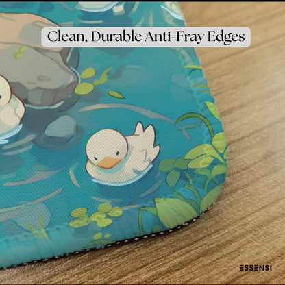 9x7 Inch Anti-Fray Mousepad for Students & Professionals | Non-Slip | Ducks