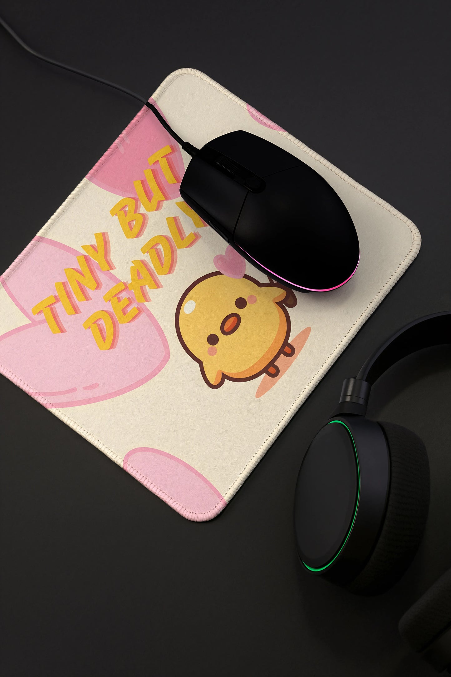 9x7 Inch Anti-Fray Mousepad for Students & Professionals | Non-Slip | tiny duck