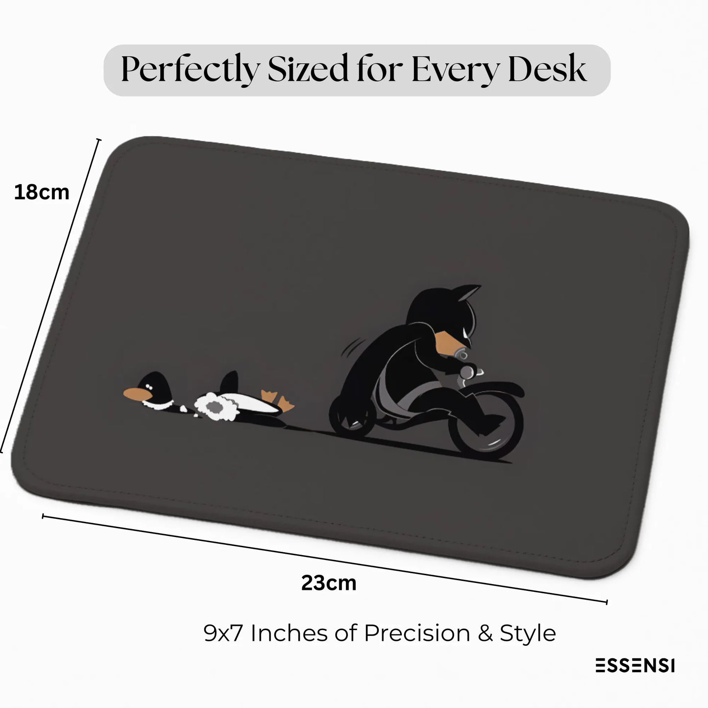 9x7 Inch Anti-Fray Mousepad for Students & Professionals | Non-Slip | Batman
