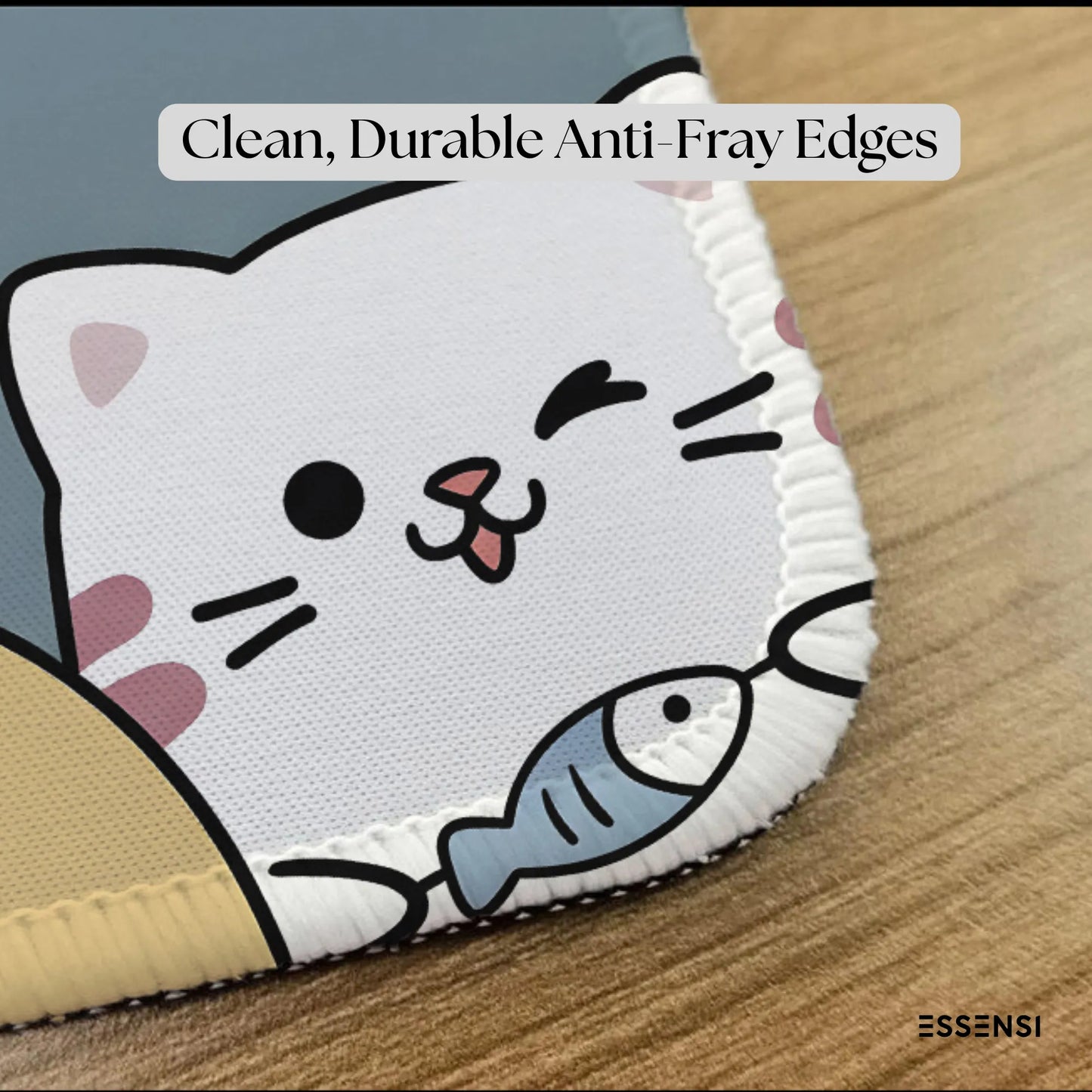 9x7 Inch Anti-Fray Mousepad for Students & Professionals | Non-Slip | Lovely Cats