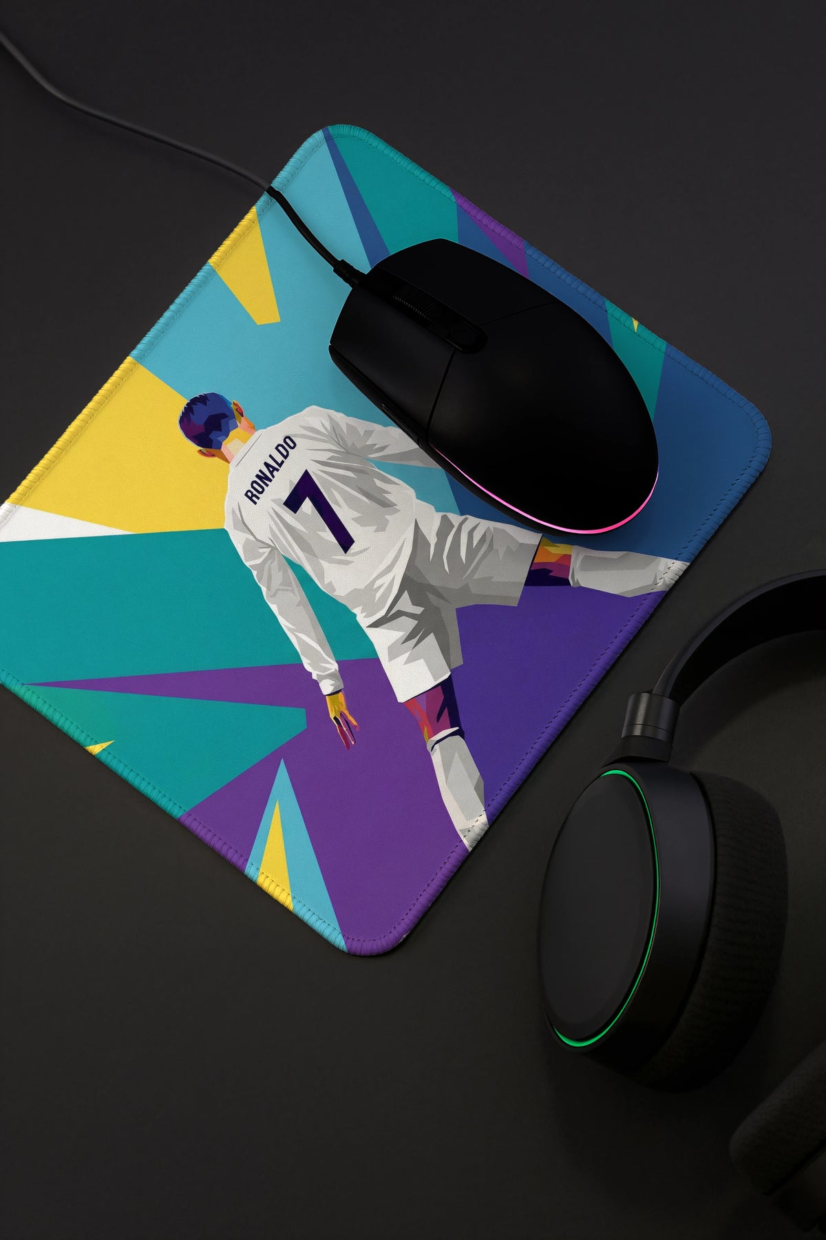 9x7 Inch Anti-Fray Mousepad for Students & Professionals | Non-Slip | CR7