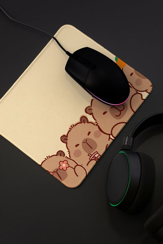 9x7 Inch Anti-Fray Mousepad for Students & Professionals | Non-Slip | beavers