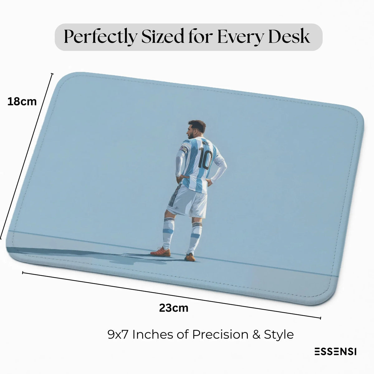 9x7 Inch Anti-Fray Mousepad for Students & Professionals | Non-Slip | Ronaldo