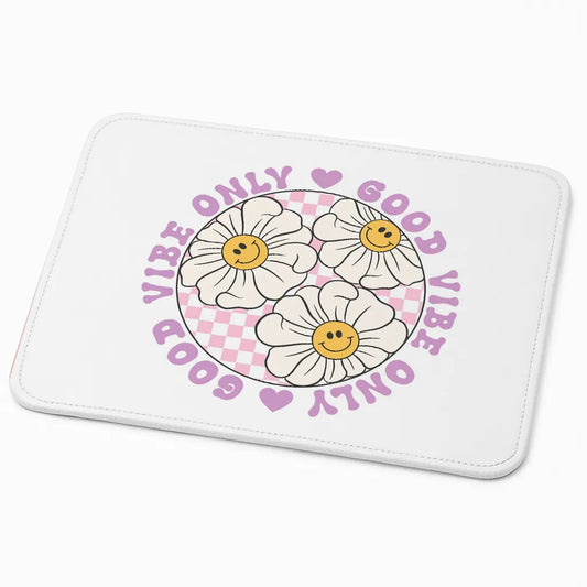 9x7 Inch Anti-Fray Mousepad for Students & Professionals | Non-Slip | Good Vibes
