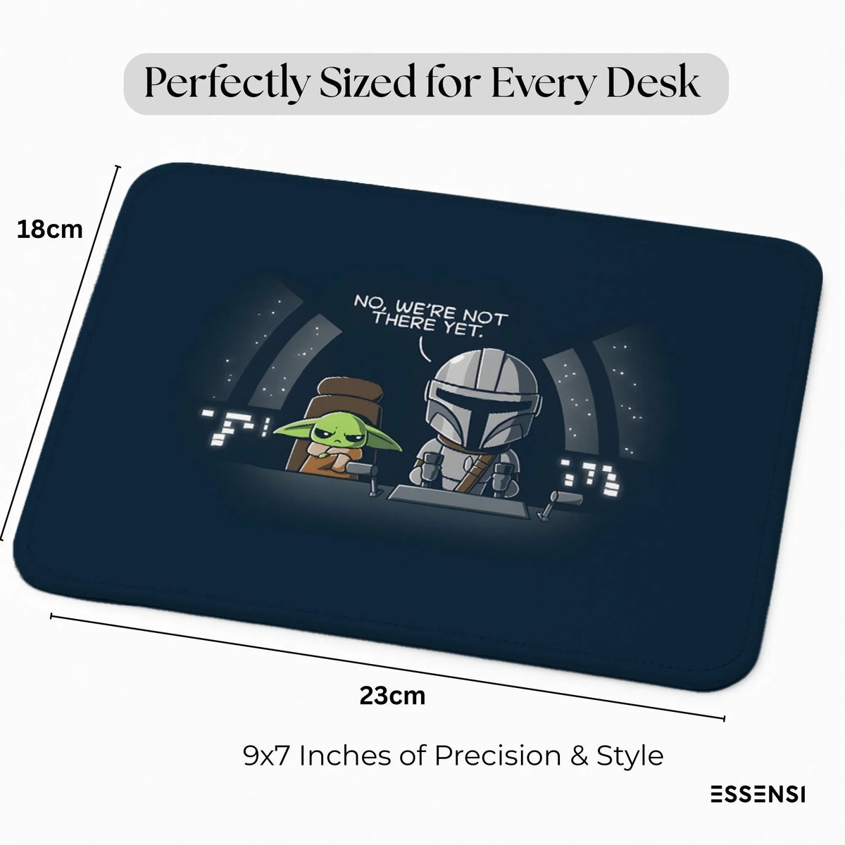 9x7 Inch Anti-Fray Mousepad for Students & Professionals | Non-Slip | Mando