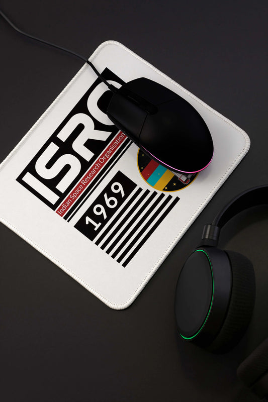 9x7 Inch Anti-Fray Mousepad for Students & Professionals | Non-Slip | Isro