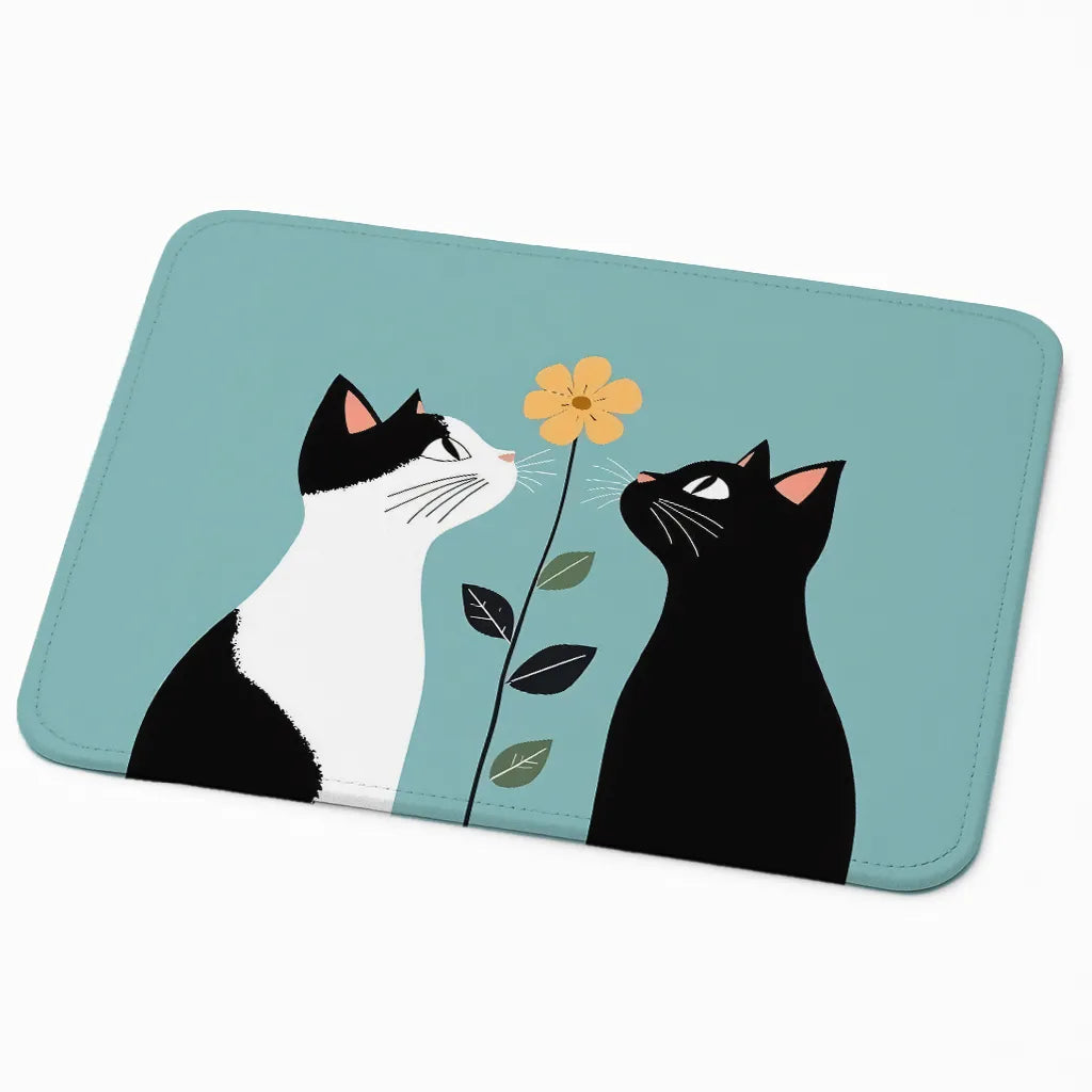 9x7 Inch Anti-Fray Mousepad for Students & Professionals | Non-Slip | Cats