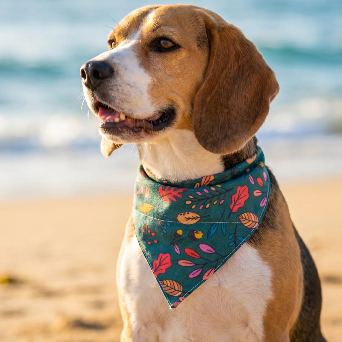 Dog & Cat Bandana with Collar, Adjustable Pet Scarf | Jungle