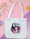 Canvas Tote Bag for Men & Women | 220 GSM Cotton, Premium Zipper, Coin Pouch (Spirited)