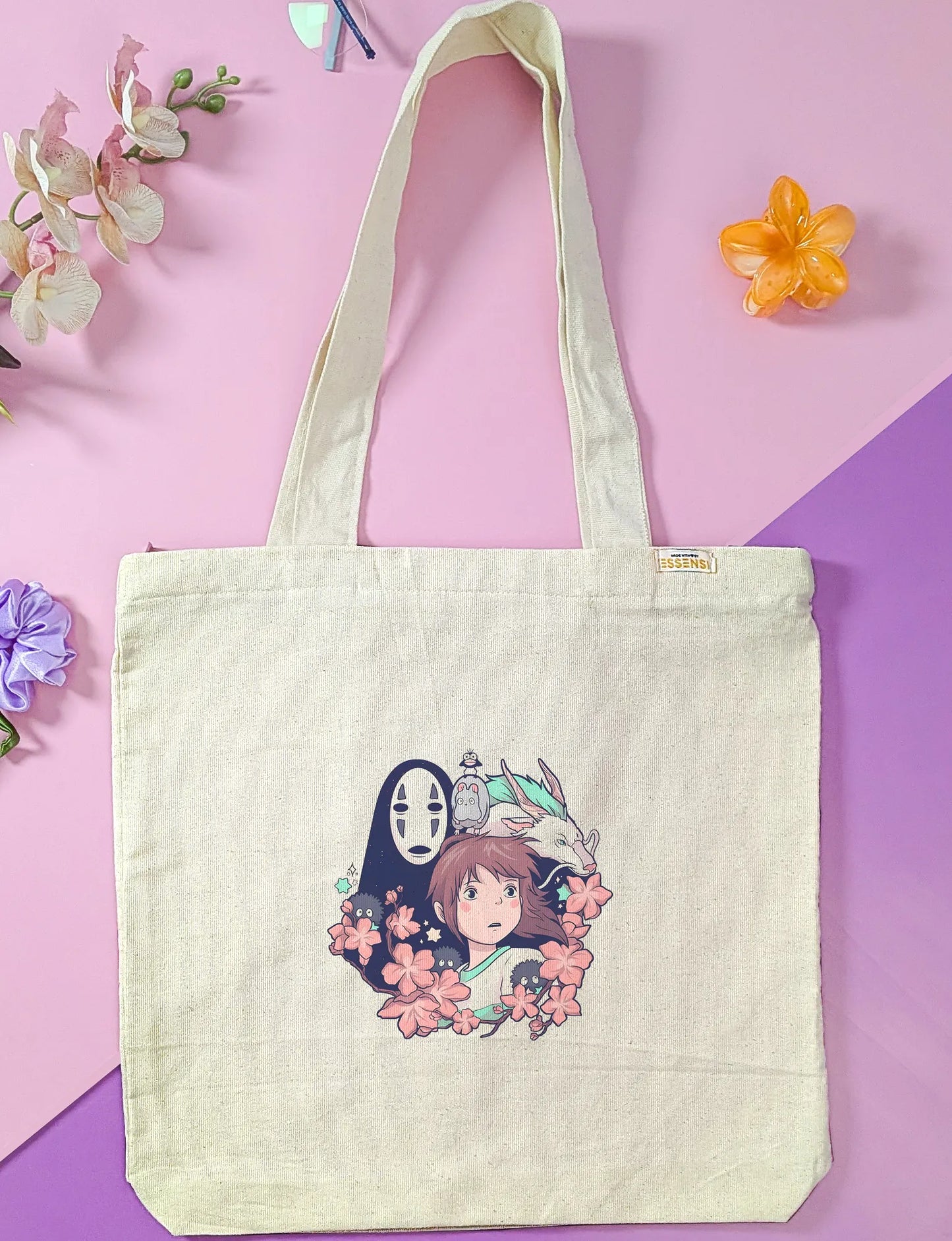 Canvas Tote Bag for Men & Women | 220 GSM Cotton, Premium Zipper, Coin Pouch (Spirited)