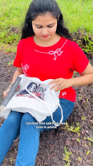 Canvas Tote Bag for Men & Women | 220 GSM Cotton, Premium Zipper, Coin Pouch (Spirited)