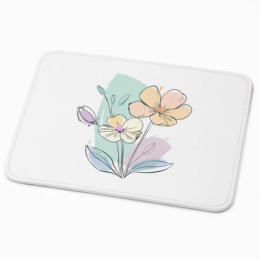 9x7 Inch Anti-Fray Mousepad for Students & Professionals | Non-Slip | Flower