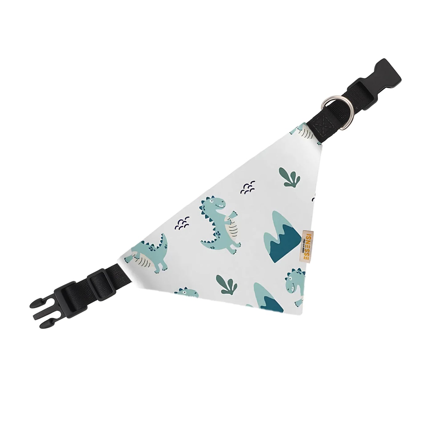 Dog & Cat Bandana with Collar, Adjustable Pet Scarf | Dino