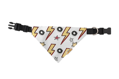 Dog & Cat Bandana with Collar, Adjustable Pet Scarf | Thunder