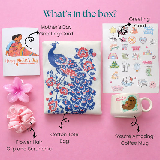 Gift Hamper for Mom Combo of 6| Birthday, Self-Care & Anniversary Gift| 4 Themes(Pink)