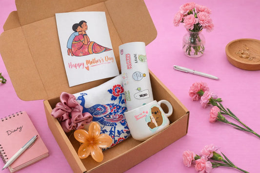 Gift Hamper for Mom Combo of 6| Birthday, Self-Care & Anniversary Gift| 4 Themes(Peach)