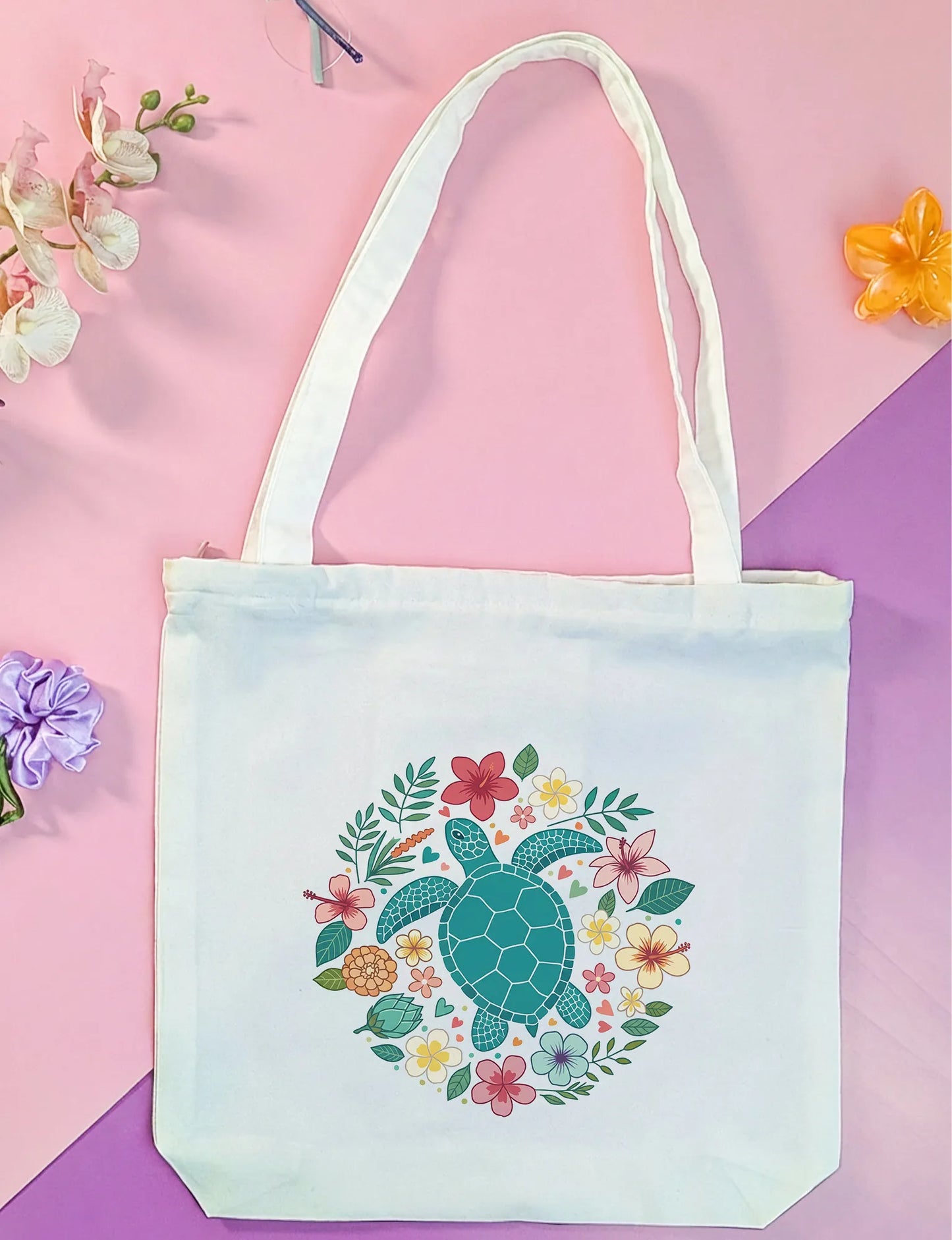 Canvas Tote Bag for Men & Women | 220 GSM Cotton, Premium Zipper, Coin Pouch| Coral